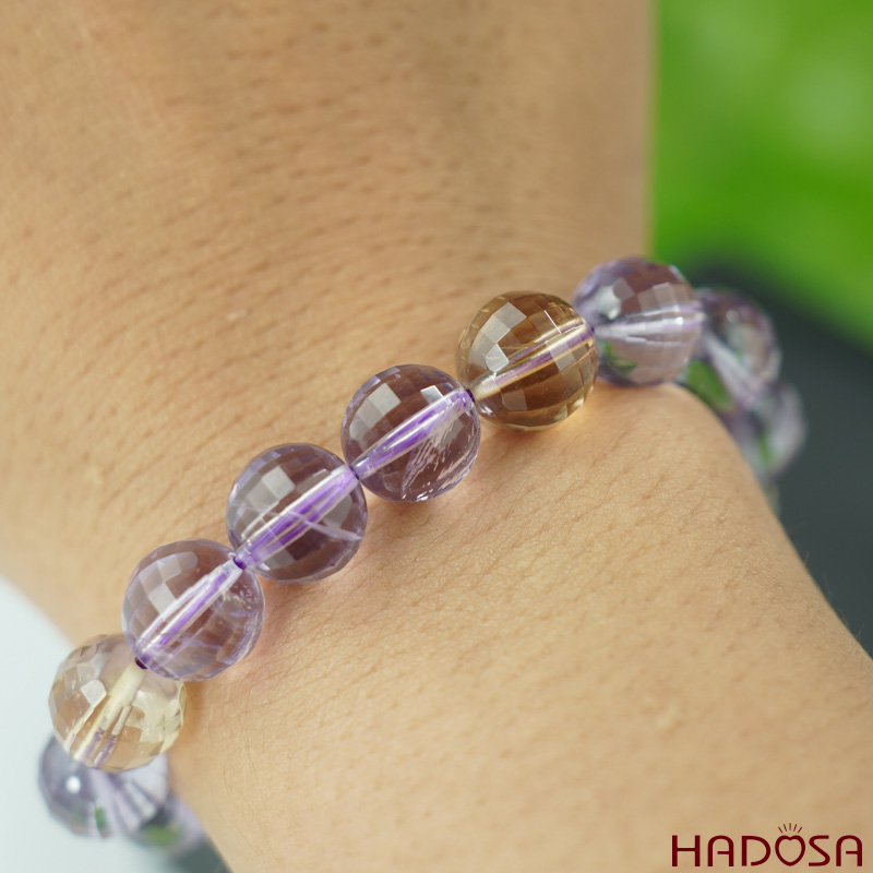 Vòng Thạch anh tím 10mm tròn mài giác