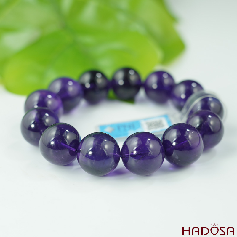 Vòng đá Thạch anh tím 18mm chuẩn 6A