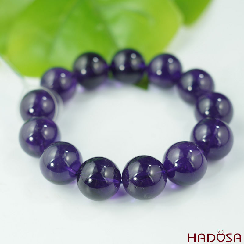 Vòng đá Thạch anh tím 18mm chuẩn 6A