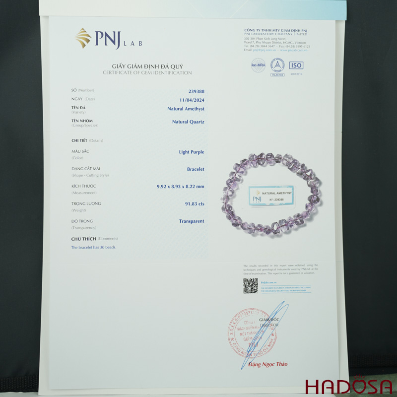 Vòng Thạch anh tím bánh xe mài giác 10mm chuẩn 7A