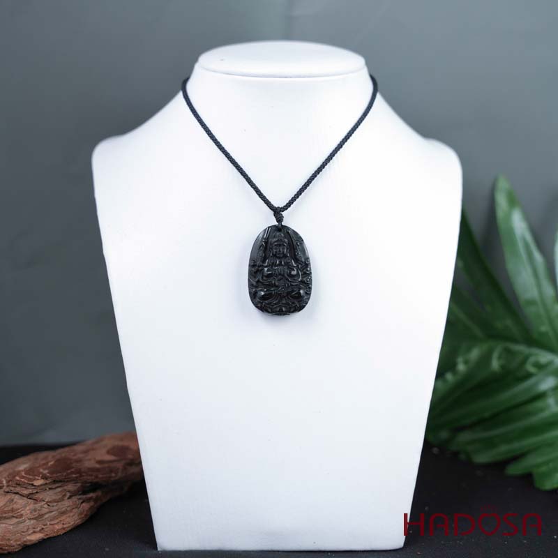 Đá thuỷ tinh núi lửa Phật Thiên Thủ Thiên Nhãn (Tý) 38mm