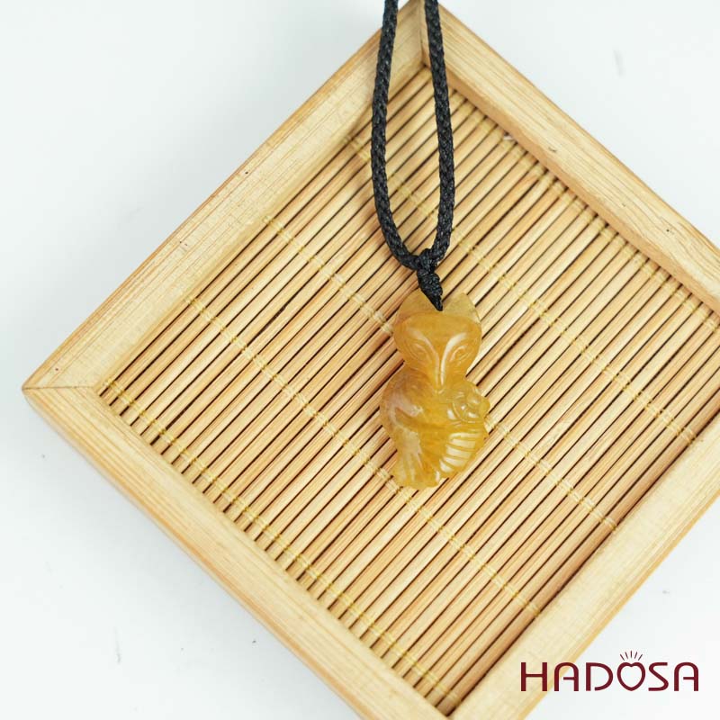 Mặt Hồ Ly Thạch anh tóc vàng ôm bông