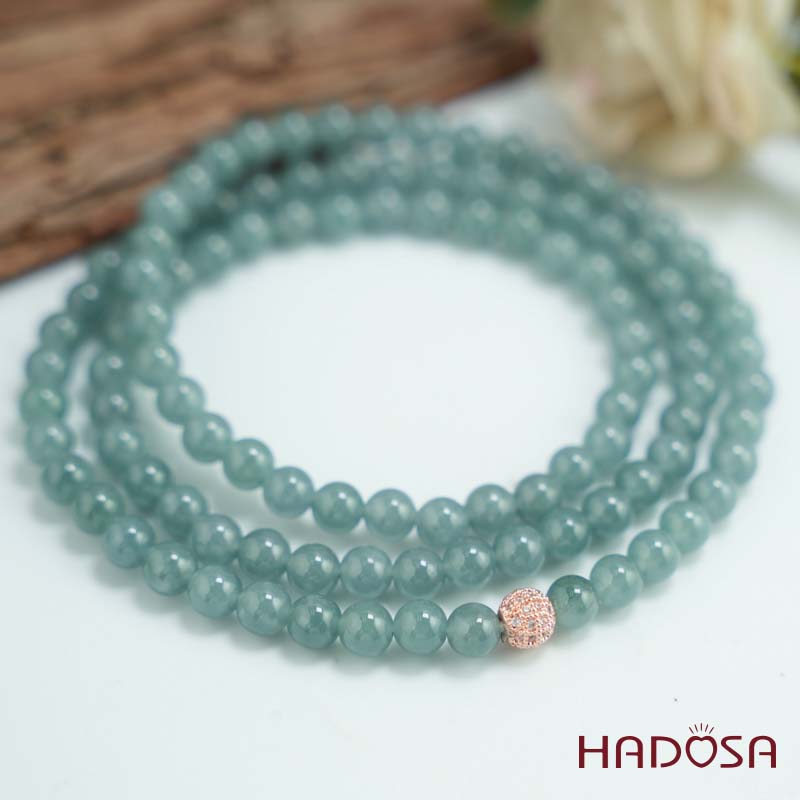 Chuỗi Ngọc Hòa Điền (Lam Ngọc) 6mm