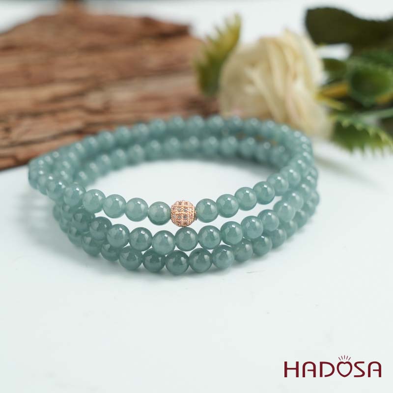 Chuỗi Ngọc Hòa Điền (Lam Ngọc) 6mm