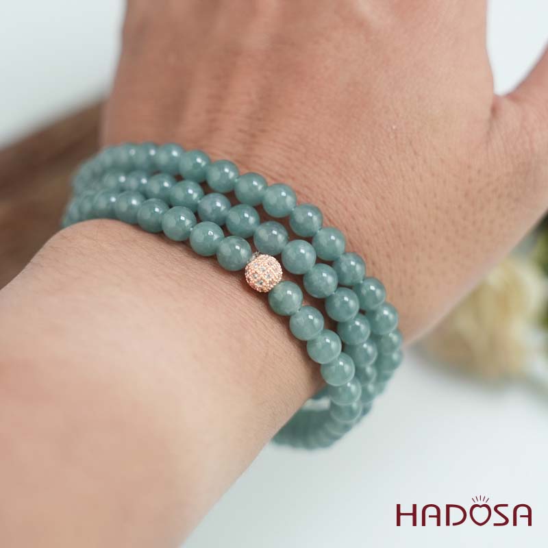 Chuỗi Ngọc Hòa Điền (Lam Ngọc) 6mm