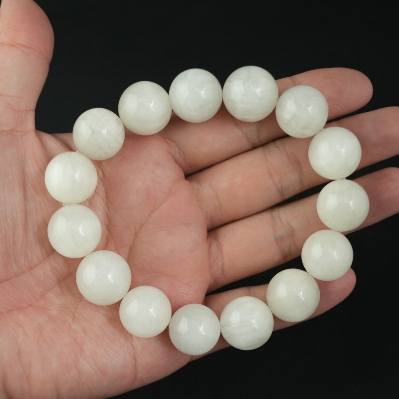 Vòng Thạch Anh Tóc Trắng 15mm cao cấp chuẩn 6A