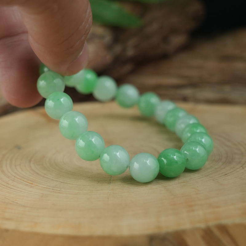 Vòng chuỗi Ngọc Cẩm Thạch xanh ngọc 8mm