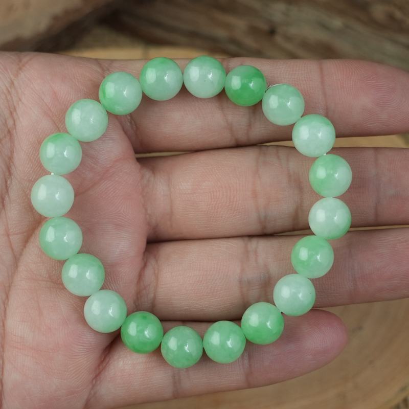 Vòng chuỗi Ngọc Cẩm Thạch xanh ngọc 8mm