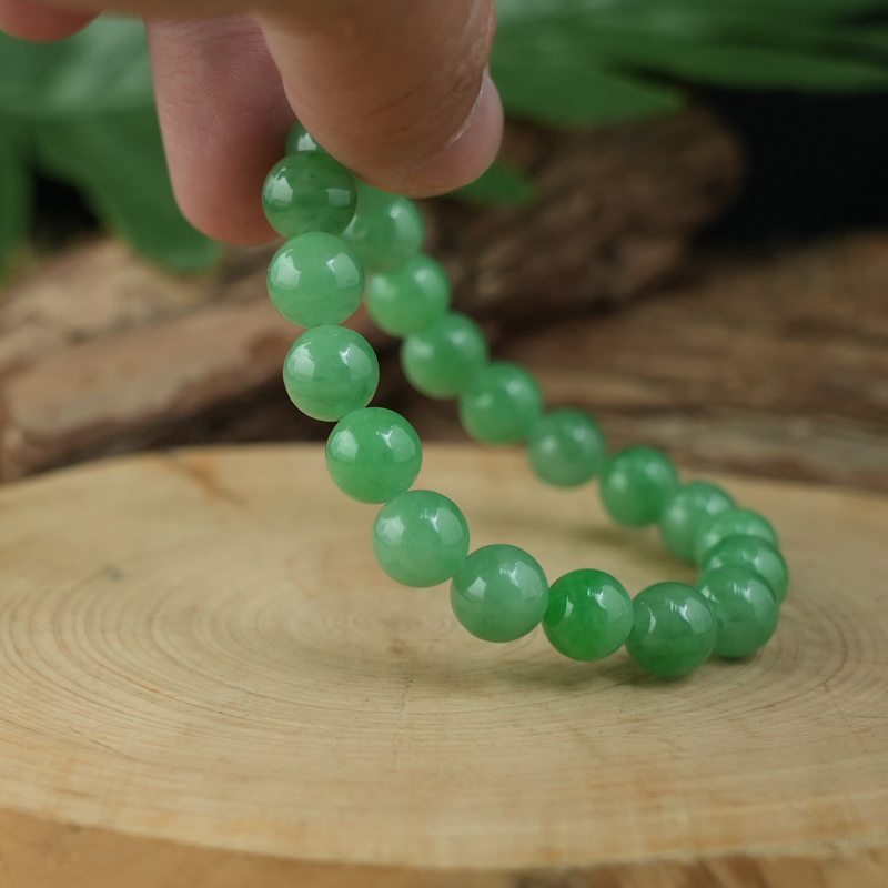 Vòng chuỗi Ngọc Cẩm Thạch xanh ngọc 8mm