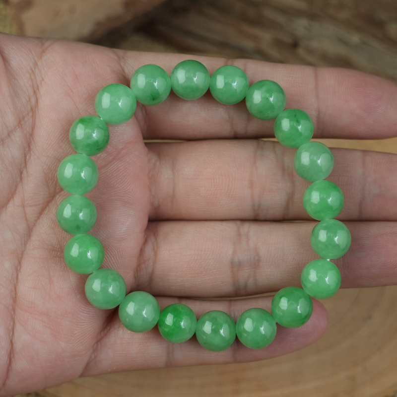 Vòng chuỗi Ngọc Cẩm Thạch xanh ngọc 8mm