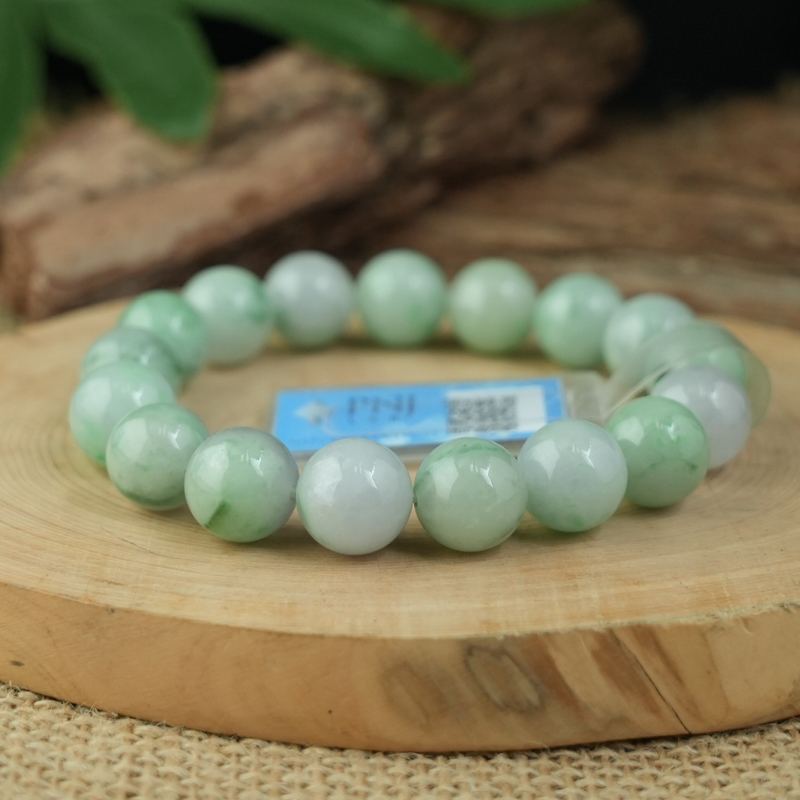 Vòng chuỗi Cẩm Thạch xanh trong 12mm