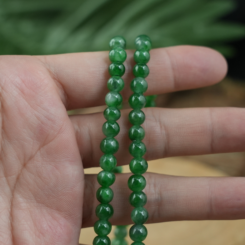 Chuỗi Ngọc cẩm thạch quấn tay size 6mm