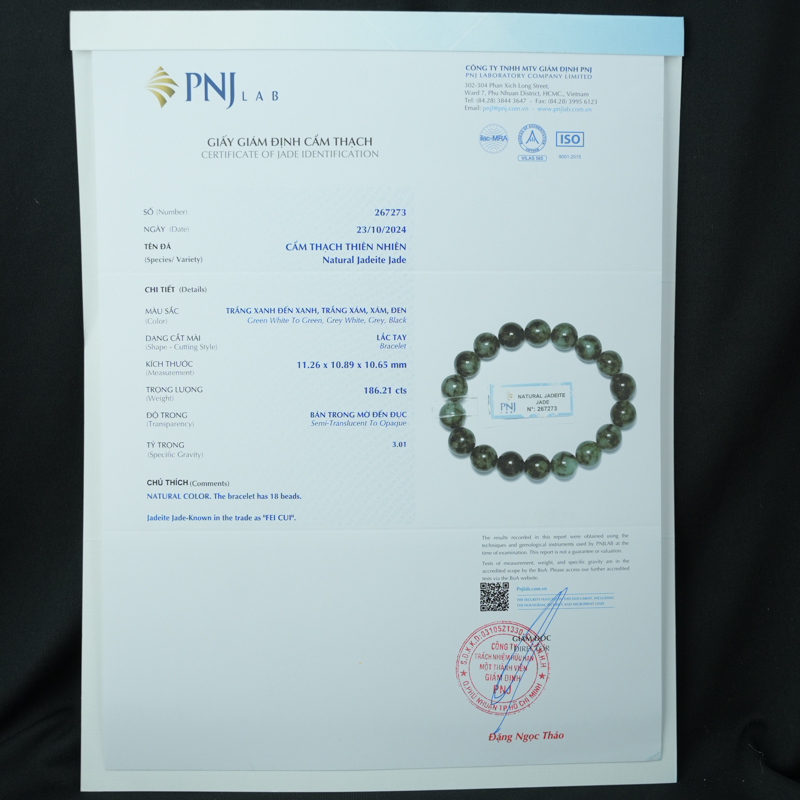 Vòng Chuỗi Cẩm Thạch sơn thủy 11mm