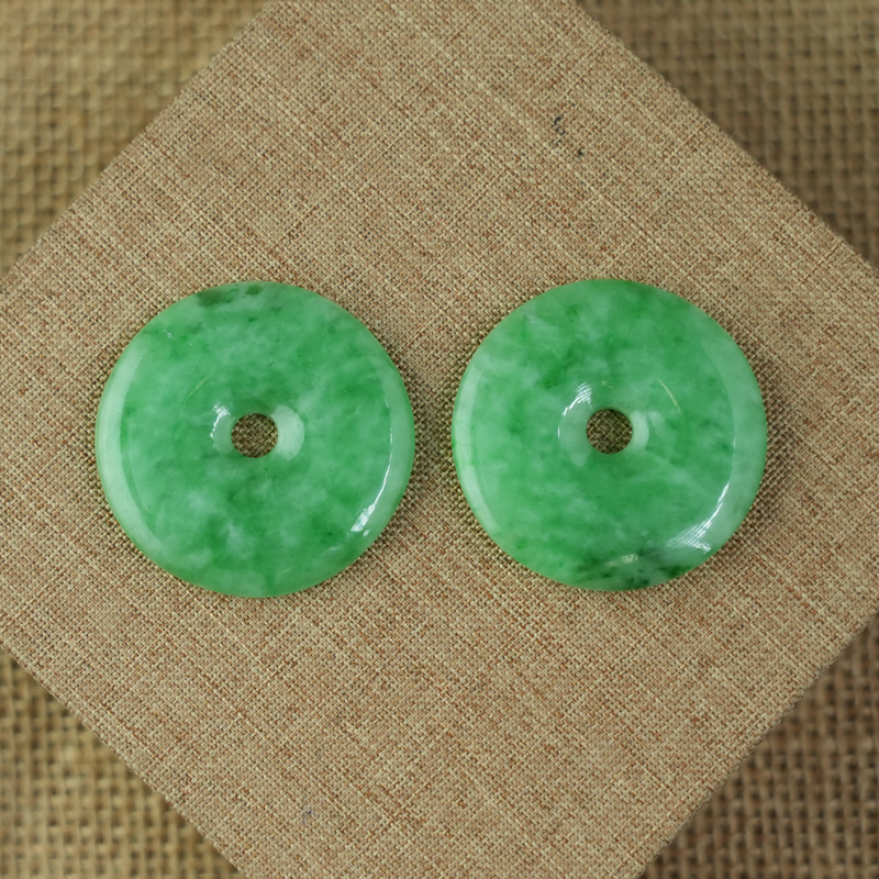 Mặt đồng điếu Cẩm Thạch xanh trong điểm lí 35mm