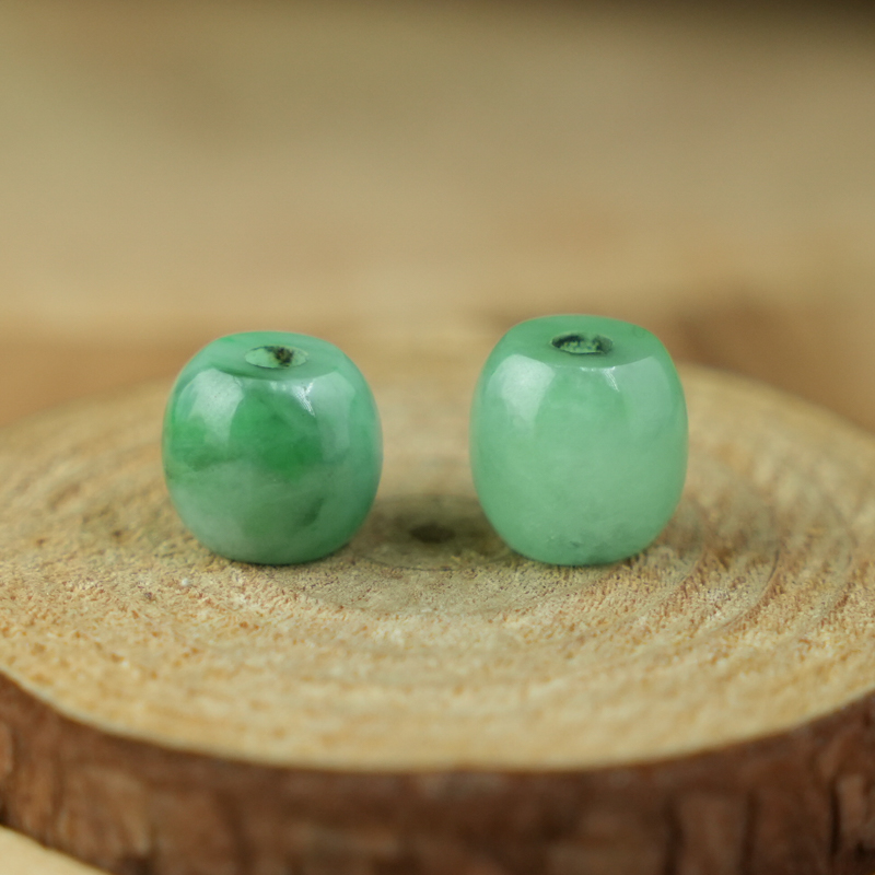 Lu thống Cẩm Thạch xanh lí hạt bầu 10-12mm