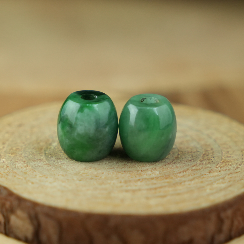 Lu thống Cẩm Thạch xanh đậu hạt bầu 10-12mm