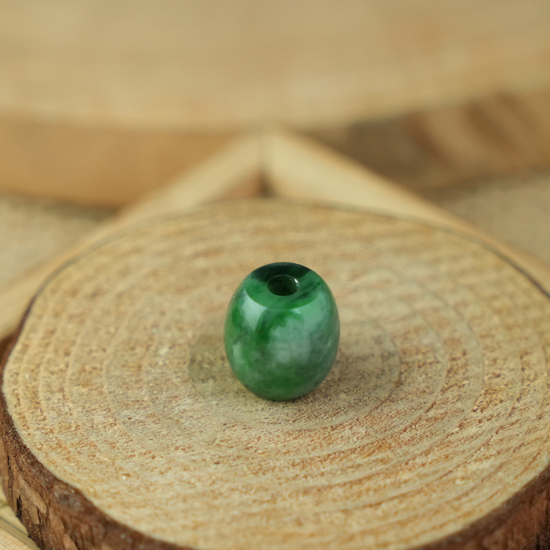 Lu thống Cẩm Thạch xanh đậu hạt bầu 10-12mm