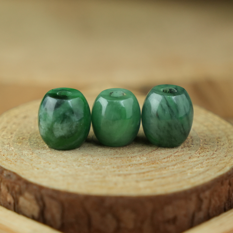 Lu thống Cẩm Thạch xanh đậu hạt bầu 10-12mm