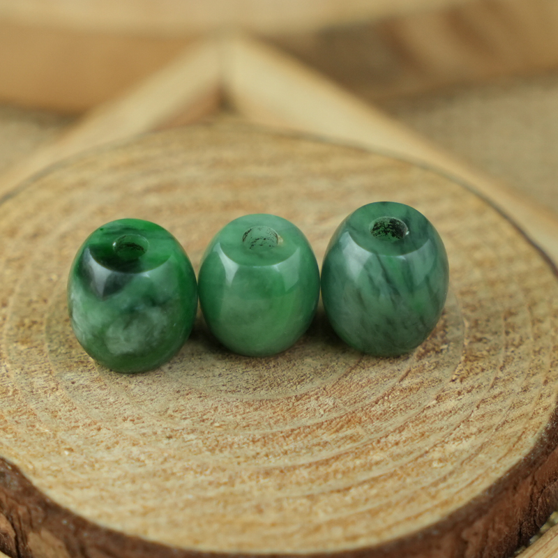 Lu thống Cẩm Thạch xanh đậu hạt bầu 10-12mm