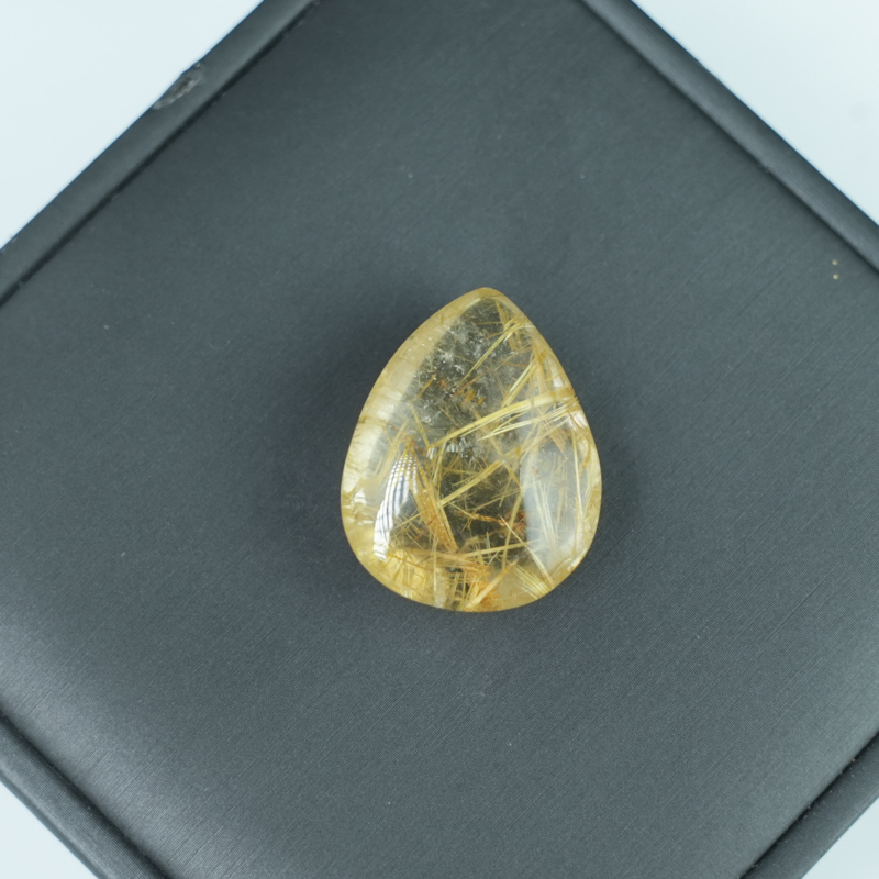 Mặt dây chuyền Thạch anh tóc vàng giọt nước