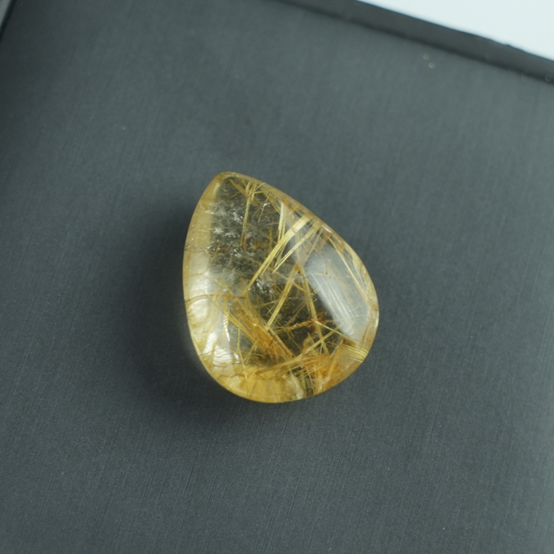 Mặt dây chuyền Thạch anh tóc vàng giọt nước