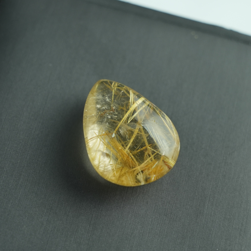 Mặt dây chuyền Thạch anh tóc vàng giọt nước