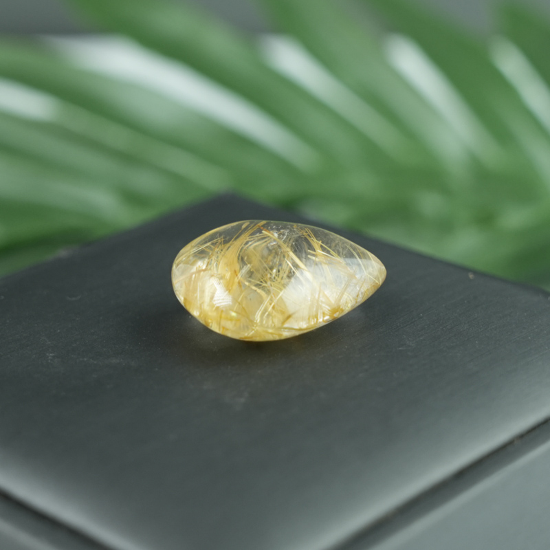 Mặt dây chuyền Thạch anh tóc vàng giọt nước