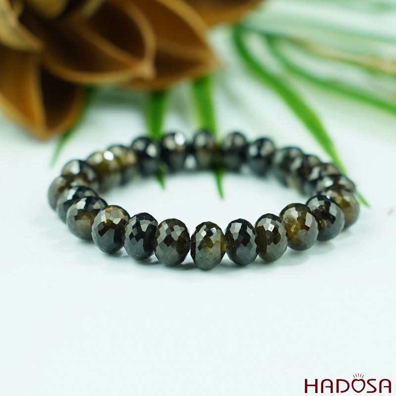 Vòng đá Sapphire mài giác 9mm cao cấp