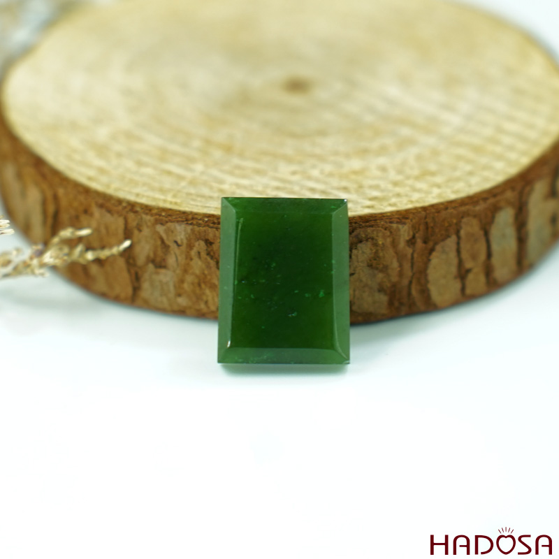 Mặt Ngọc Bích chữ nhật 11*15mm cao cấp