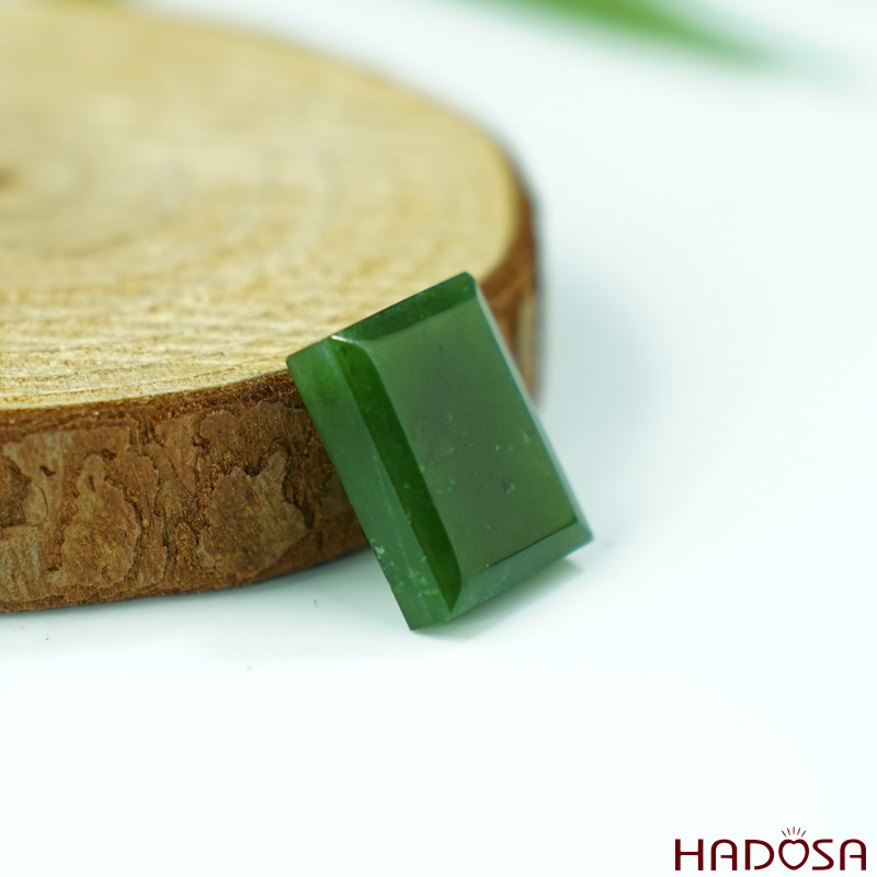 Mặt Ngọc Bích chữ nhật 11*15mm cao cấp