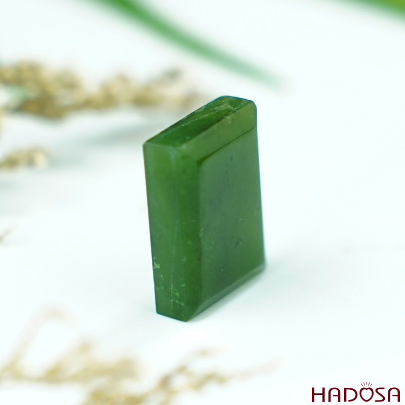 Mặt Ngọc Bích chữ nhật 11*15mm cao cấp