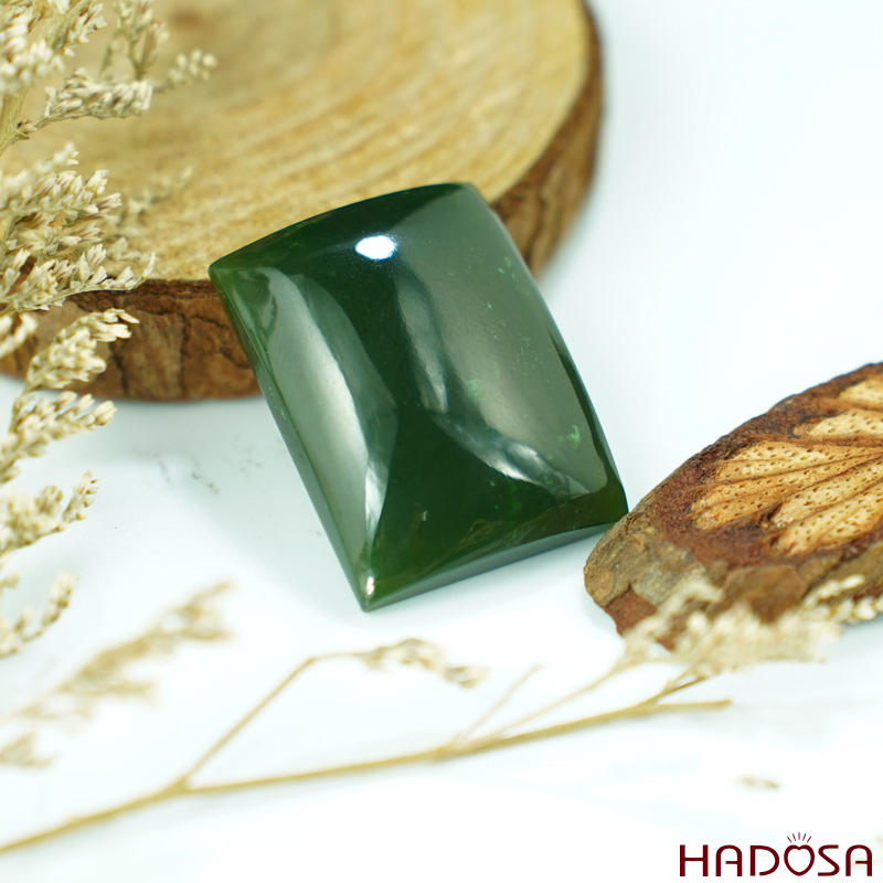 Mặt Vô Sự Bài Ngọc Bích 21*26mm cao cấp