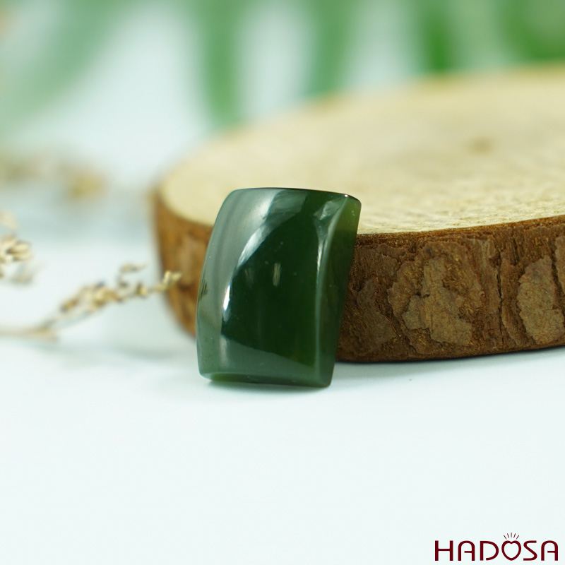 Mặt Ngọc Bích Chữ Nhật 13x20mm Cao Cấp