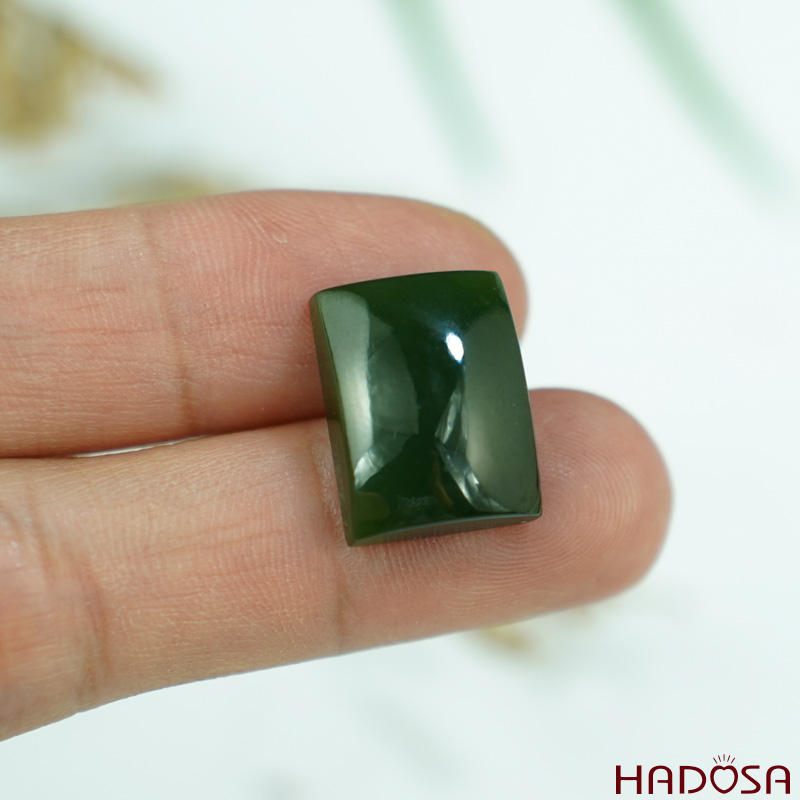 Mặt Ngọc Bích chữ nhật 12*15mm cao cấp