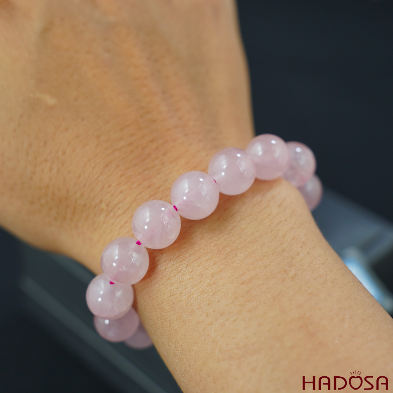 Vòng đá Thạch anh hồng 11mm chuẩn 4A