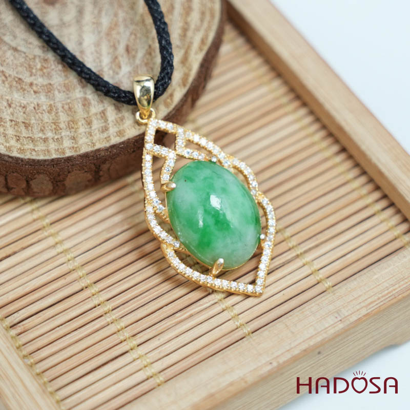 Vòng chuỗi Ngọc Cẩm Thạch trắng vân lý 10mm