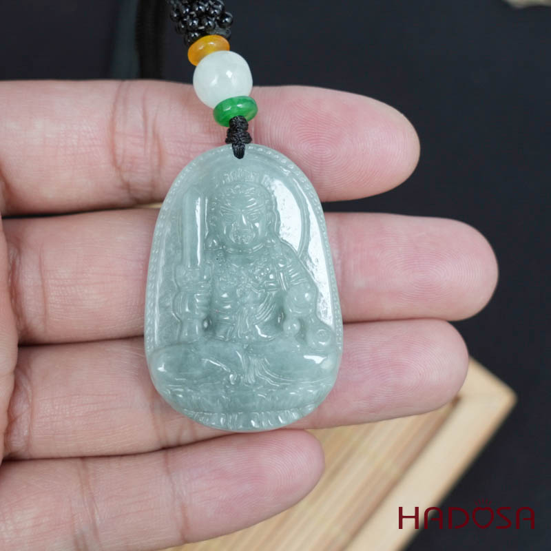 Mặt Ngọc Cẩm Thạch A Phật Bất Động Minh Vương (Dậu) 38mm