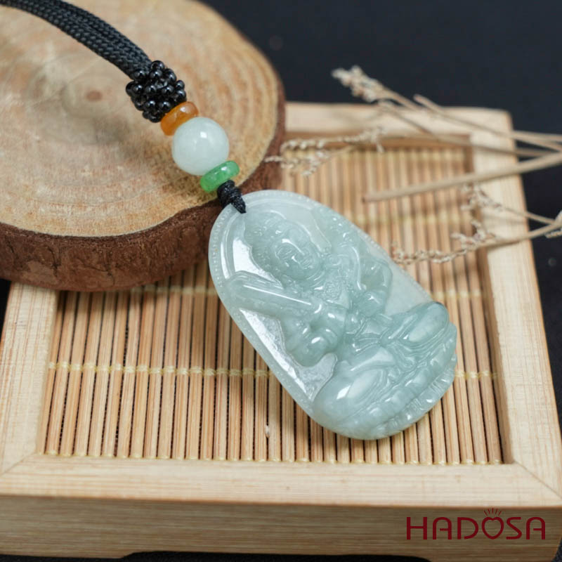 Mặt Ngọc Cẩm Thạch A Hư Không Tạng Bồ Tát (Sửu, Dần) 38mm