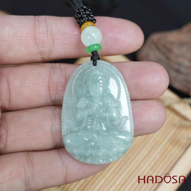 Mặt Ngọc Cẩm Thạch A Như Lại Đại Nhật ( Mùi, Thân) 38mm