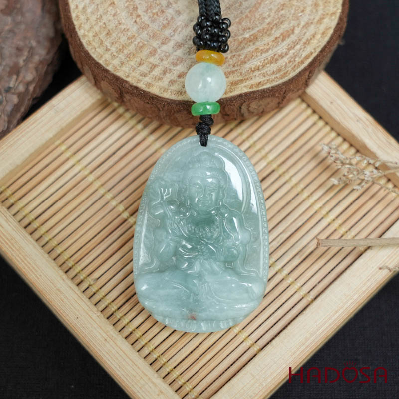 Mặt Ngọc Cẩm Thạch A Đại Thế Chí Bồ Tát (Ngọ) 38mm