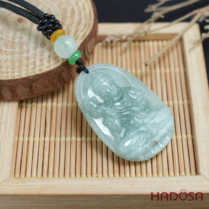 Mặt Ngọc Cẩm Thạch A Đại Thế Chí Bồ Tát (Ngọ) 38mm