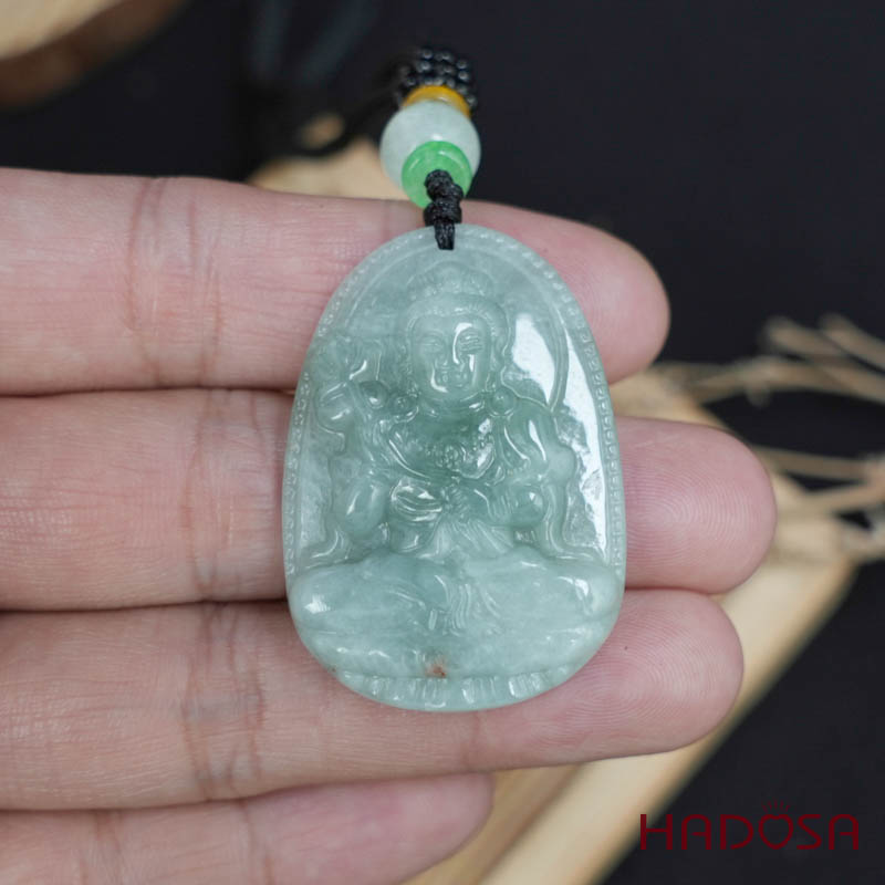 Mặt Ngọc Cẩm Thạch A Đại Thế Chí Bồ Tát (Ngọ) 38mm