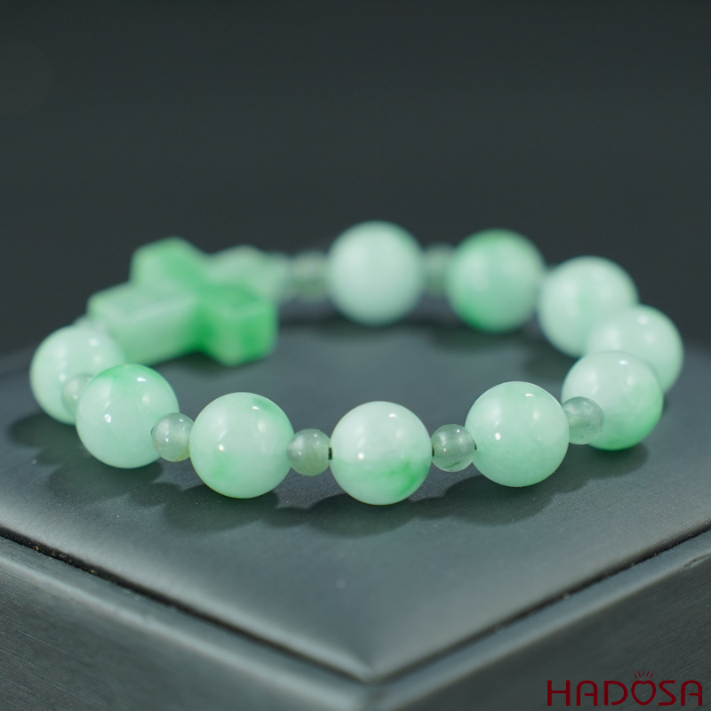 Chuỗi mân côi đá cẩm thạch 10mm