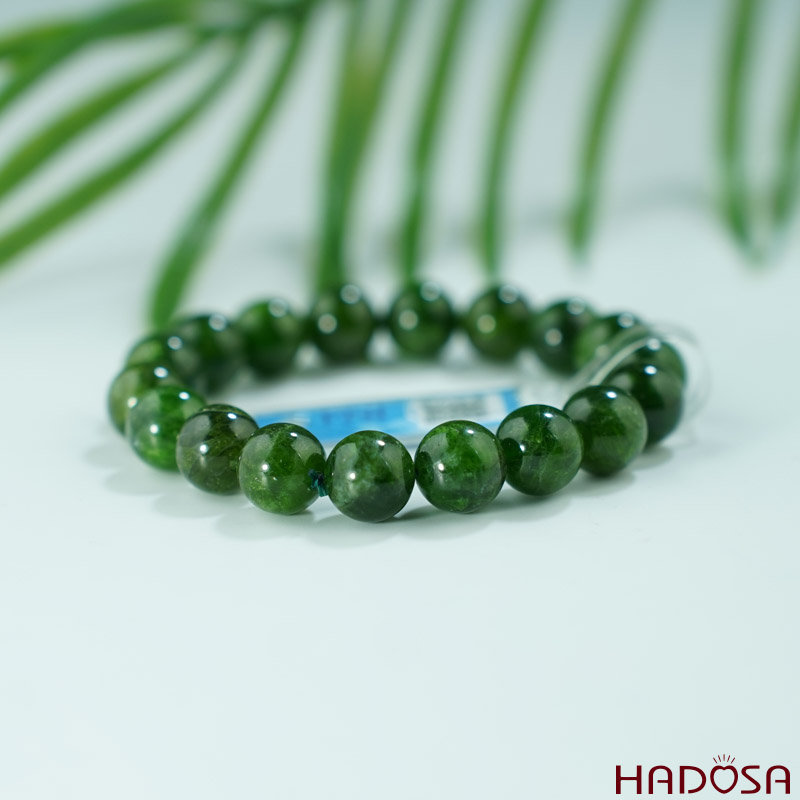 Vòng Diopside 11mm cao cấp chuẩn 5A