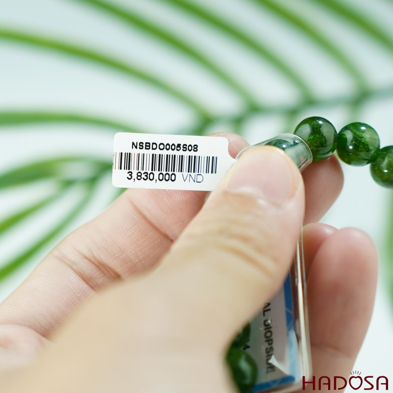 Vòng đá Diopside 8mm chuẩn 5A