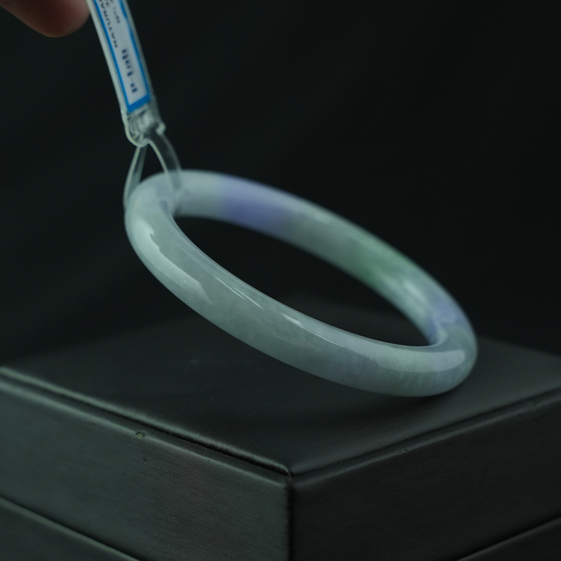 Vòng Cẩm Thạch Tím Tử La Lan bản tròn ni 54