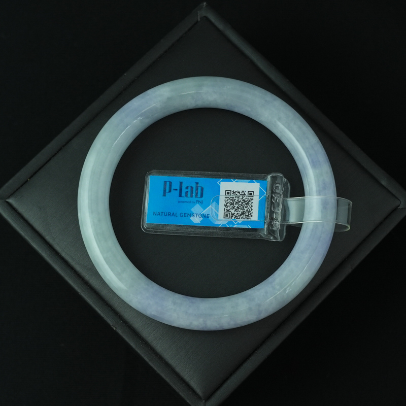 Vòng Cẩm Thạch Tím Tử La Lan bản tròn ni 56