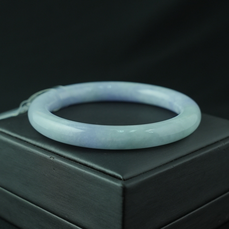 Vòng Cẩm Thạch Tím Tử La Lan bản tròn ni 56