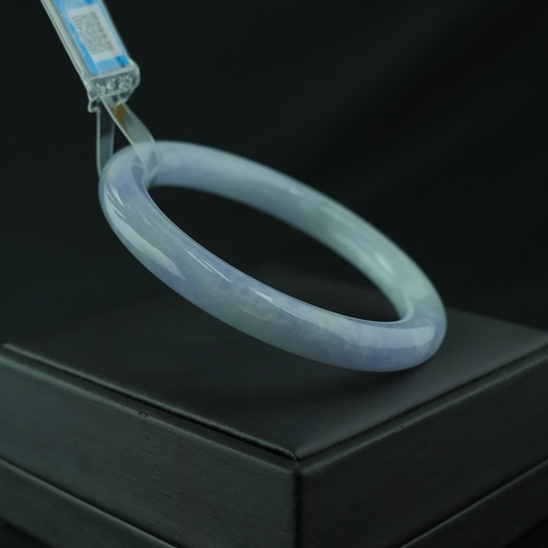 Vòng Cẩm Thạch Tím Tử La Lan bản tròn ni 56