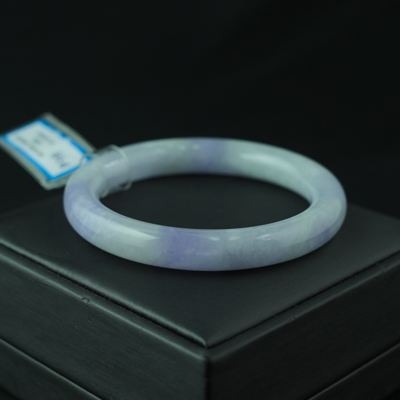 Vòng Cẩm Thạch Tím Tử La Lan bản tròn ni 53